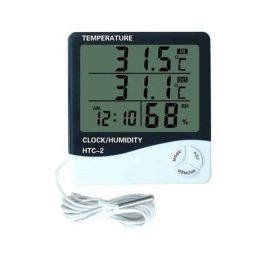 Ceas cu afisarea temperaturii si a umiditatii HTC-2