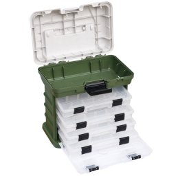Cutie pescar Baracuda A013, 235x150x255 mm , albastru/alb