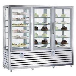 Vitrina frigorifica verticala dubla gelaterie-patiserie cu 3 usi,1388 L