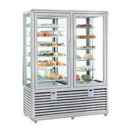 Vitrina frigorifica verticala dubla gelaterie-patiserie cu 2 usi, 848 L