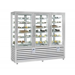 Vitrina frigorifica verticala pentru inghetata cu 3 usi, 427+427+427 L