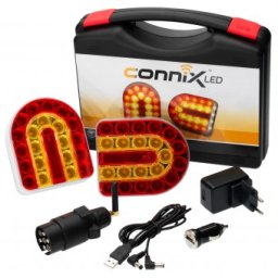 Kit lampi wireless LED prindere magnetica Connix 12v