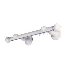 Galerie lemn perdea Stella Simple 35mm cu aluminiu
