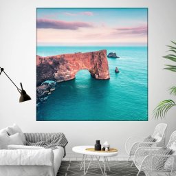 Tablou Coasta in Largul Marii WOP3 (Optiuni Tablou: 120x120cm)