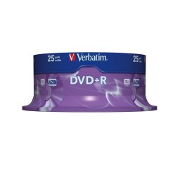DVD+R VERBATIM 4.7 GB, 120 min, viteza 16x, Single Layer, spindle, "Matt Silver", 25 buc/set