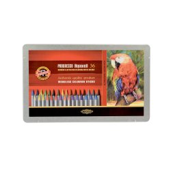 Set 36 creioane colorate fara lemn PROGRESSO AQUARELL KOH-I-NOOR