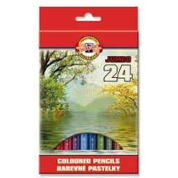Set 24 creioane colorate KOH-I-NOOR OMEGA JUMBO