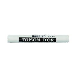 Creta uscata rotunda TOISON D'OR KOH-I-NOOR, alb zinc, 12 buc/set