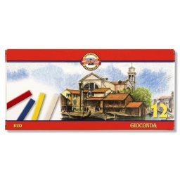 Set creta uleioasa patrata GIOCONDA KOH-I-NOOR, 12 buc
