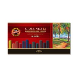 Set creta uleioasa rotunda KOH-I-NOOR GIOCONDA, 12 buc