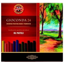Set creta uleioasa rotunda KOH-I-NOOR GIOCONDA, 24 buc