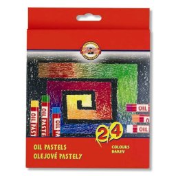 Set creta uleioasa KOH-I-NOOR GIOCONDA rotunda, 24 buc
