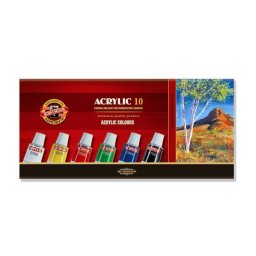 Set 10 culori acrilice KOH-I-NOOR