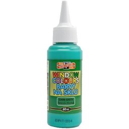 Vopsea pentru pictat pe sticla 60ml KOH-I-NOOR, verde inchis