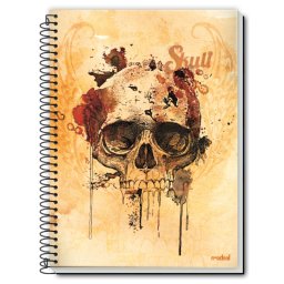 Caiet spira metal SKULL IS COOLTURE 200 pagini