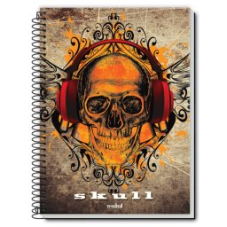 Caiet spira metal SKULL IS COOLTURE 320 pagini
