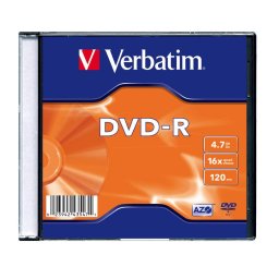 DVD-R VERBATIM 4.7 GB, 120 min, viteza 16x, Single Layer, carcasa, "Matt Silver