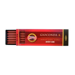 Creta sepia rosu KOH-I-NOOR Gioconda, 6 buc/set