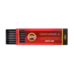Creta sepia maron inchis KOH-I-NOOR Gioconda, 6 buc/set