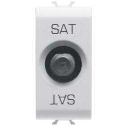 Priza TV/SAT de capat 1 modul Gewiss Chorus GW10371