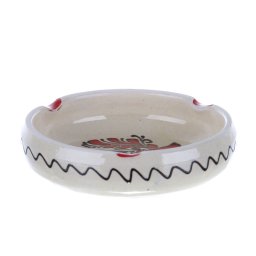 Scrumiera ceramica rosie de Corund 12 cm