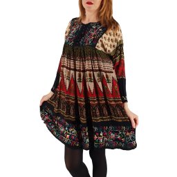 Rochie Bluza brodata cu imprimeu floral Oana 4