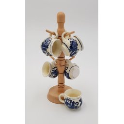 Set canute tuica visinata ceramica de Corund albastru