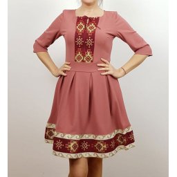 Rochie Stilizata cu Motive Traditionale Roberta 2