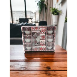 Set cafea cu motive traditionale