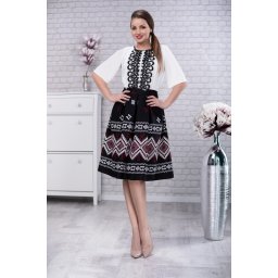 Rochie cu motive traditionale Tatiana 2