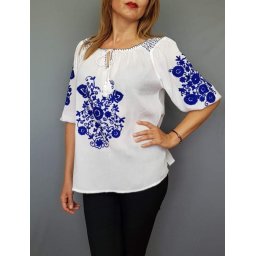 Bluza brodata manual Iosefina
