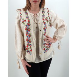 Vesta brodata cu model traditional Celia 2