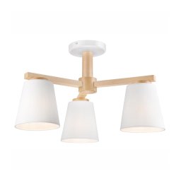 Lustr ELLIE 3xE27/60W/230V alb, montaj plafon