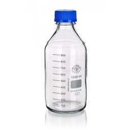Sticla alba cu capac filetat autoclavabila 140 grd - 250 ml