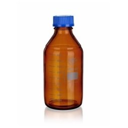Sticla bruna cu capac filetat autoclavabila 140 grd - 250 ml
