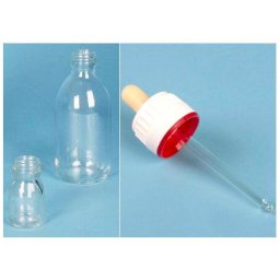 Sticla alba cu picurator tip pipeta 125 ml