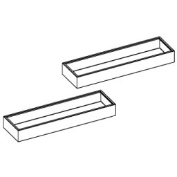 Kit 2 tavi din inox pentru hota Falmec Spazio (KACL.744#)