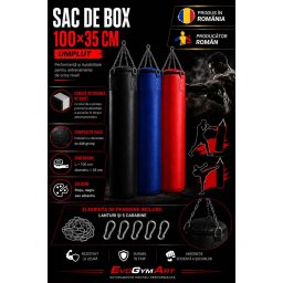 Sac de box 100x35 cm umplut