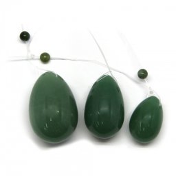 Set Oua Yoni Aventurin 30x20-39x25-45x30mm Natural pentru Relaxare