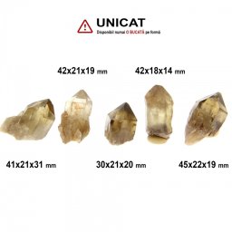 Citrin Congo Brut Natural - 30-45x18-22x14-31 mm- (XL ) - 1 Buc
