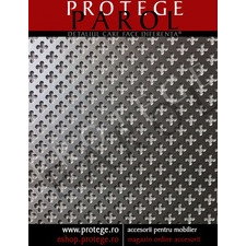 Placa aluminiu anodizat perforat NAL02- aluminiu natur, coala ornamentala amenajari interioare