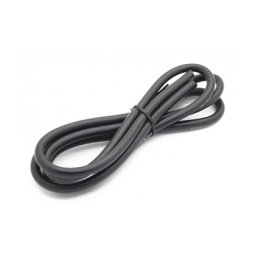 Cablu electric cu invelis siliconic pur, 12 Awg - Negru ,1m