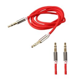 Cablu audio smart cu mufa jack 3.5 mm pentru Aux Red