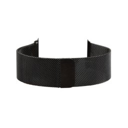 Curea Apple Watch 38mm Series 1,2,3,4 sau 5 de 40mm metalica neagra tip Milanese cu inchidere magnetica