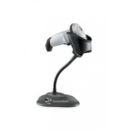 Cititor coduri 1D Zebra Symbol LI2208 Alb Cu Stand Conectare Casa de Marcat (Conectare - Casa de marcat)