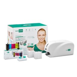 Pachet cu imprimanta carduri EasyBadge Single Sided, Software, Ribbon, 200 carduri, lanterna UV, 5 ani garantie