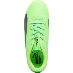 Puma Junior evoPOWER Vigor 4 FG Green Gecko/Puma Black/Safety Yellow