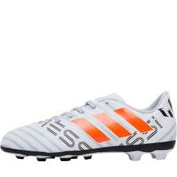 adidas Junior Nemeziz Messi 17.4 FxG White/Orange/Clear Grey