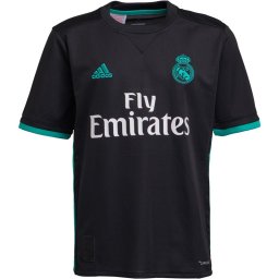adidas Junior RMCF Real Madrid Away Jersey Black/Aero Reef