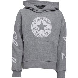 Converse Junior Chuck Taylor Script French Terry Hoodie Dark Grey Heather